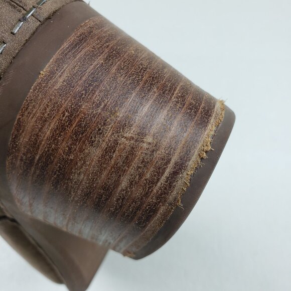 Dansko Harlo Mary Jane Heel Womens 11.5-12 42 EU Brown Suede Buckle Chunky Pump - Picture 14 of 14